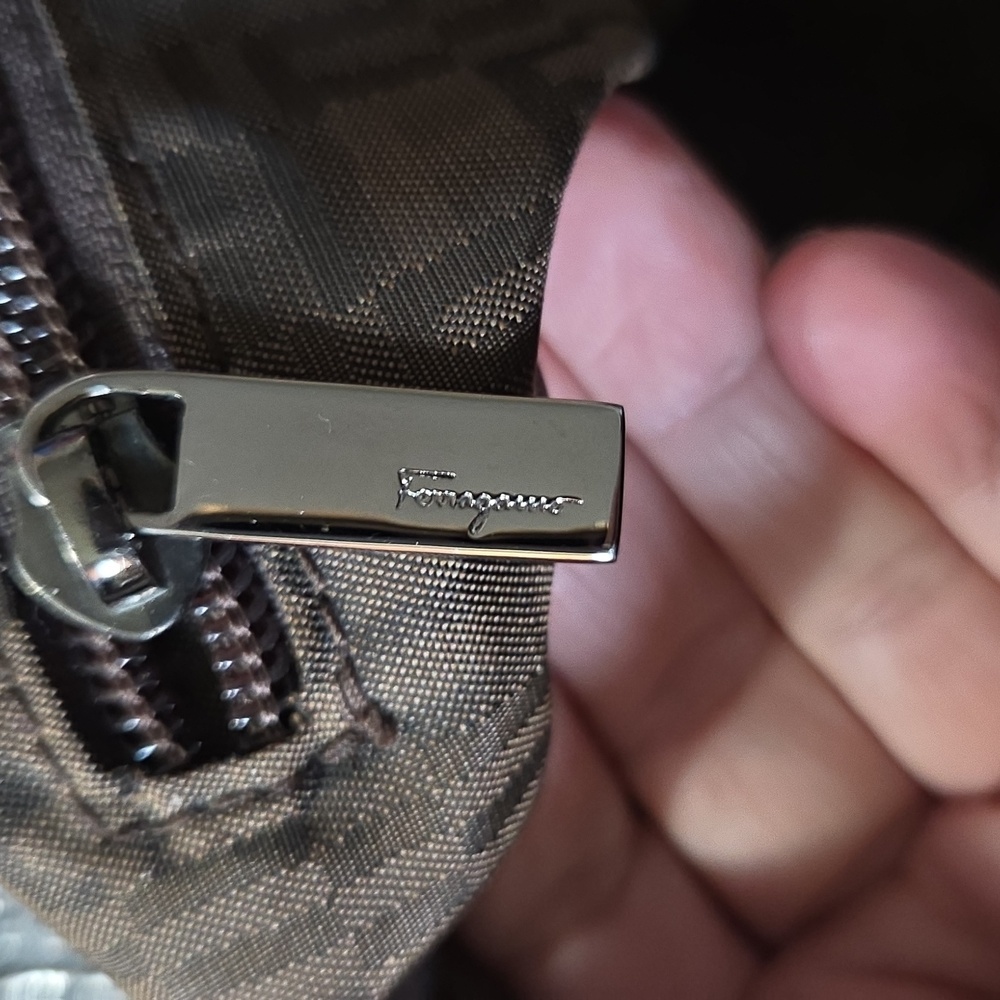 Salvatore Ferragamo AUTH. Gunmetal Bag - Picture 10 of 11